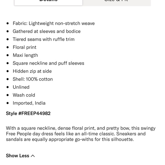 FREE PEOPLE heartlands maxi dress - Picture 6 of 7